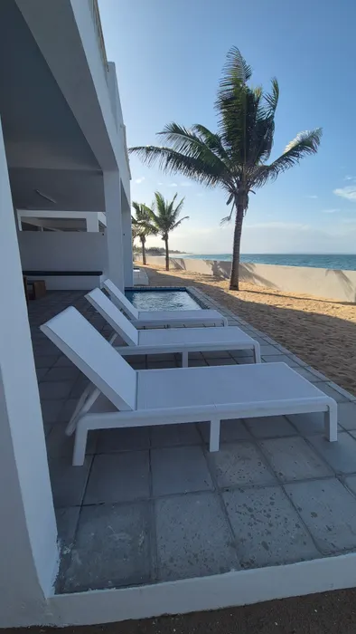 Beachfront outlook from Barra Cabanas, Barra, Mozambique
